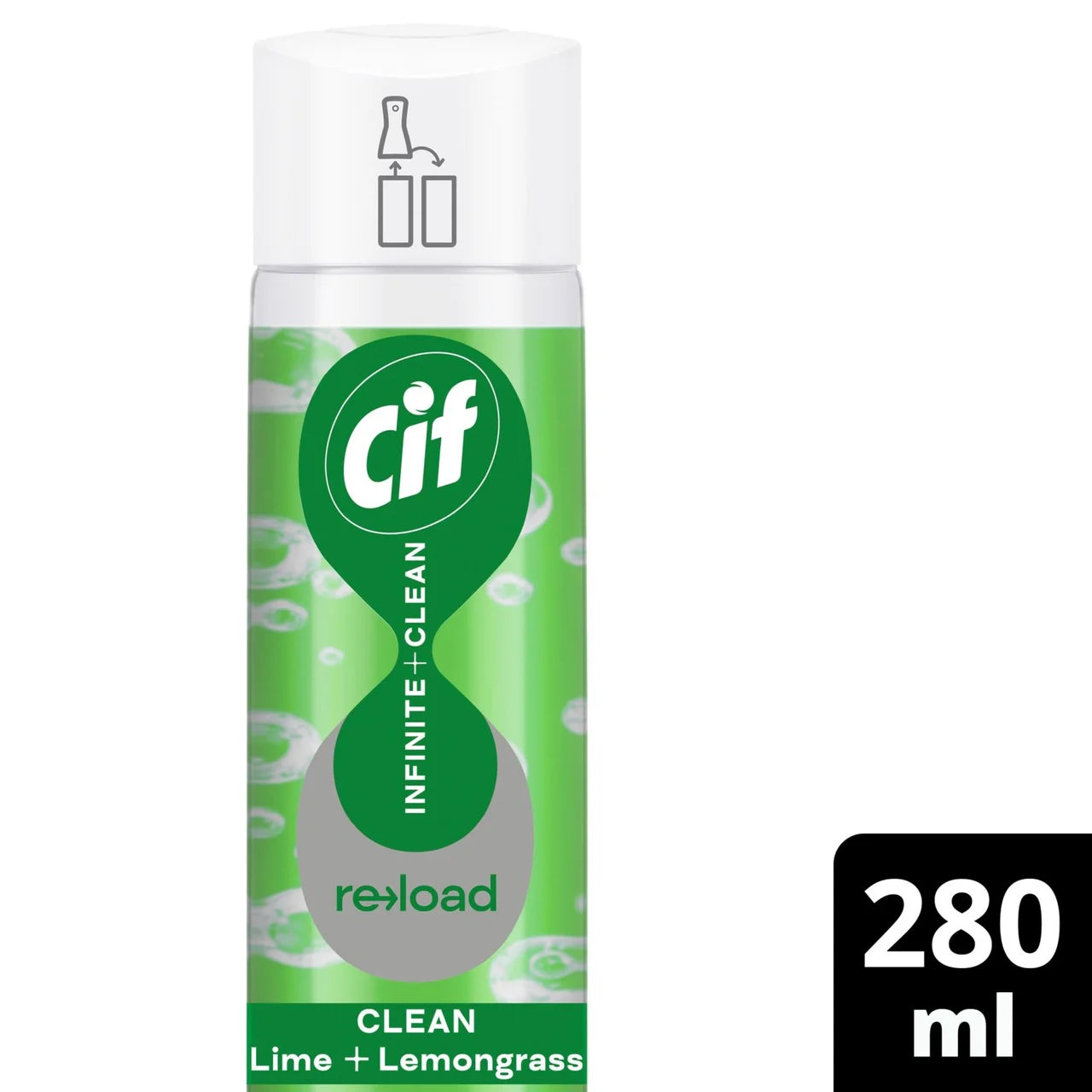 Cif Infinite Clean Lime & Lemongrass All In One Reload Cleaning Refill 280ml