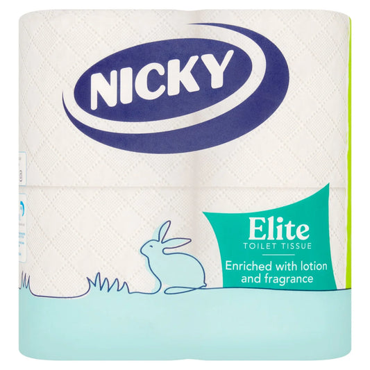 Nicky Elite Toilet Tissue 4 Pack