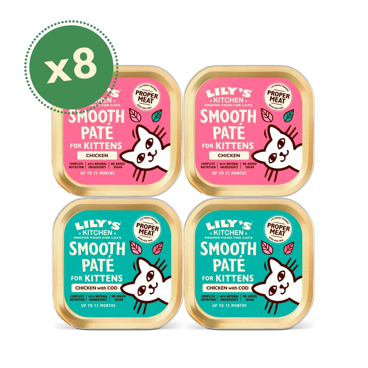 Lily's Kitchen Pate Selection for Kittens 8 x 85g