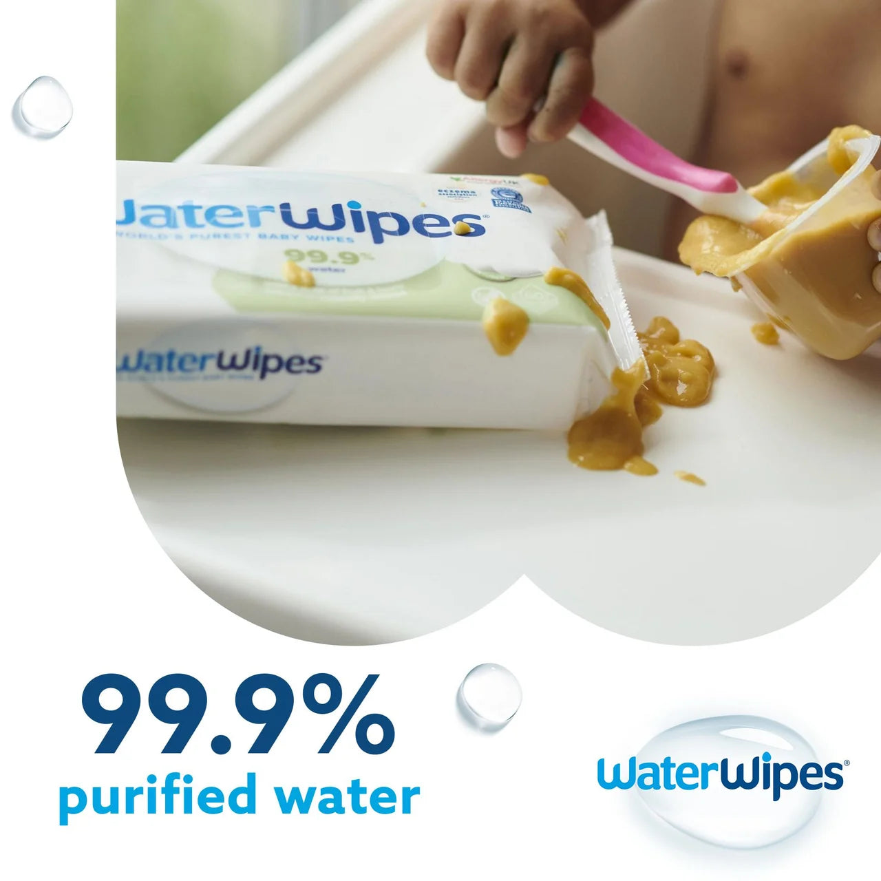 WaterWipes Baby Wipes Sensitive Weaning Plastic Free Wipes 720 Wipes