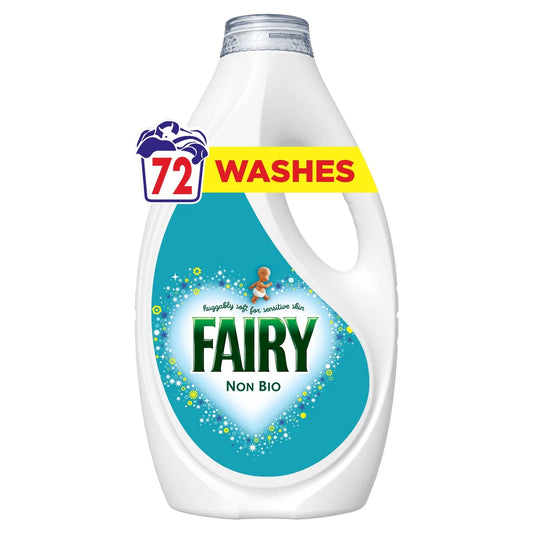 Fairy Non Bio Washing Liquid For Sensitive Skin 72 Washes 2232ml
