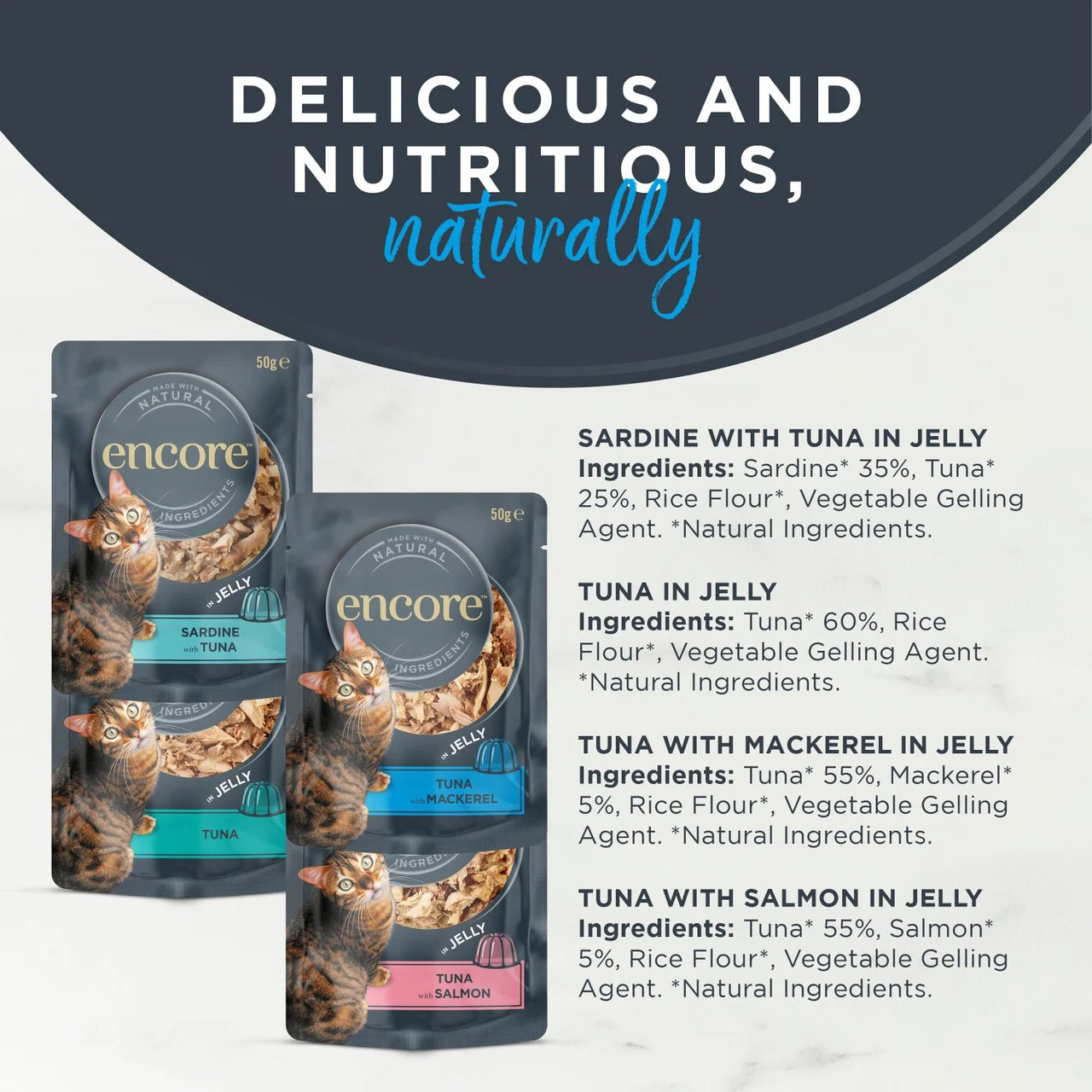 Encore Fish Selection Pouches 24 x 50g