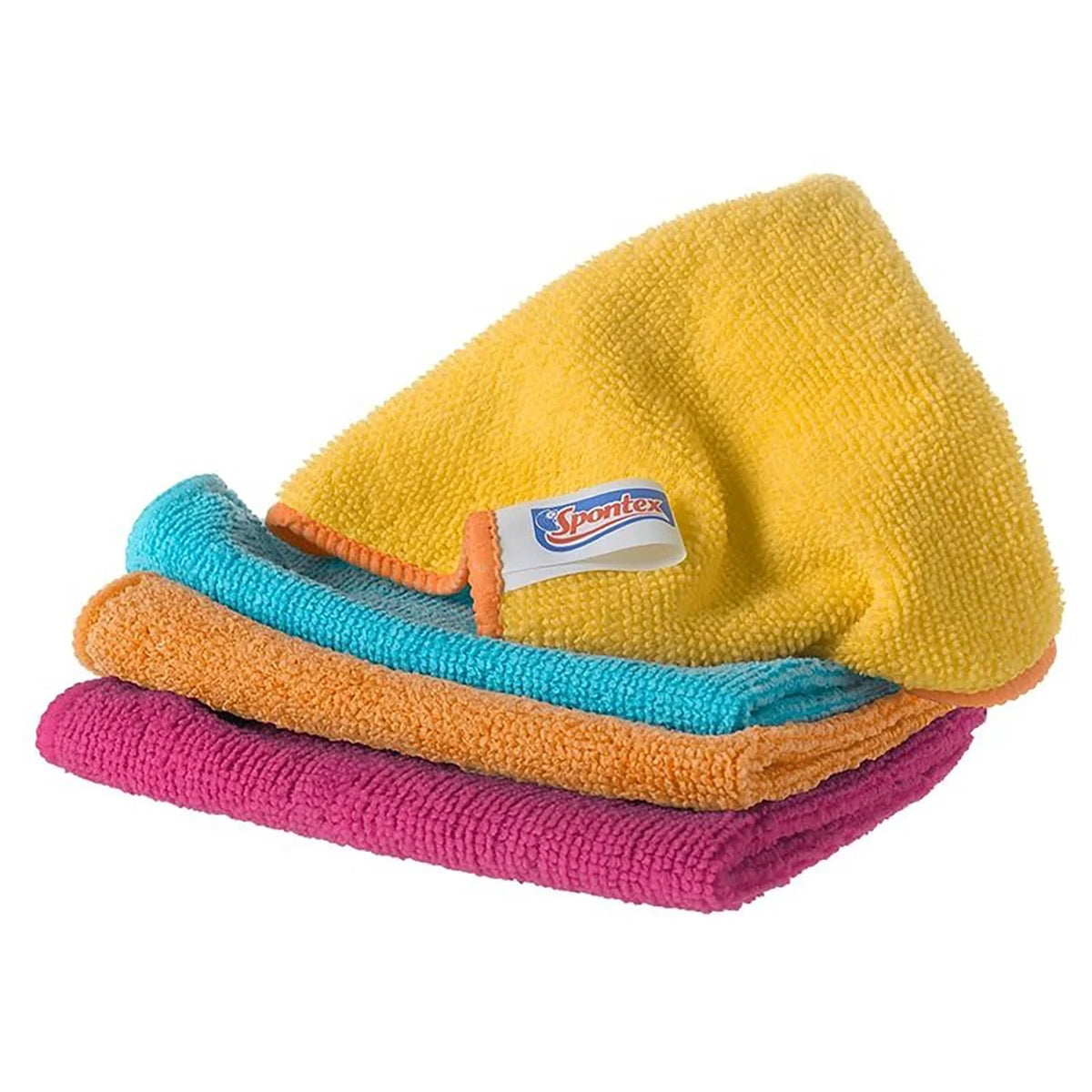 Spontex Microfibre Cloths - Multi Purpose Kitchen and bathroom Cleaner 8 per pack