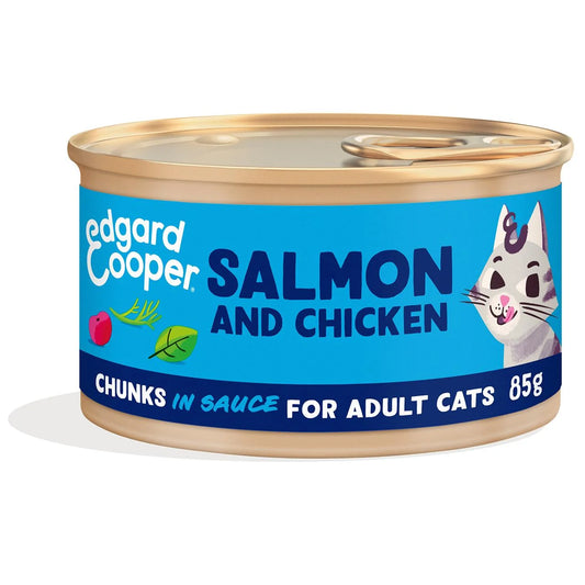Edgard & Cooper Cat Chunks in Sauce Adult Salmon & Chicken 85g