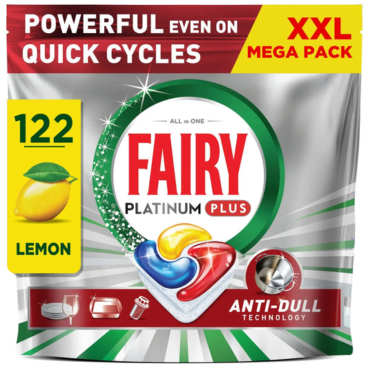 Fairy Platinum Plus Lemon Dishwasher Tablets 122ct