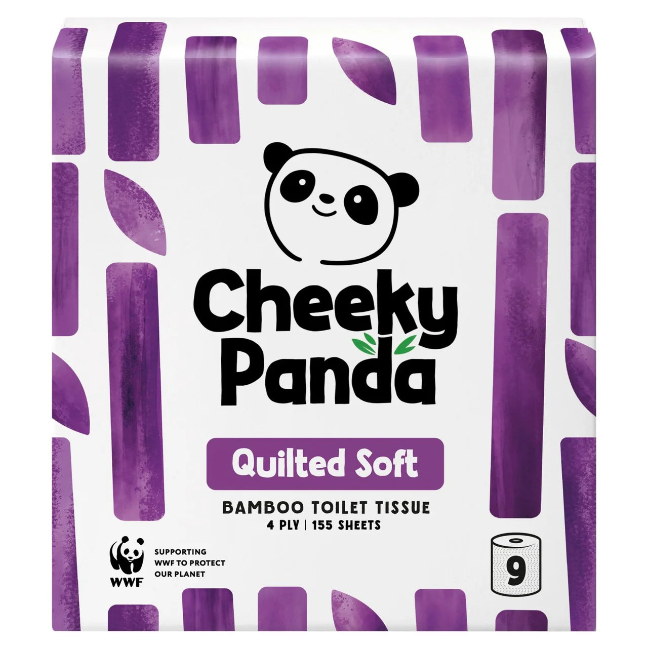 Cheeky Panda Quilted Soft Bamboo Toilet Paper 9 per pack