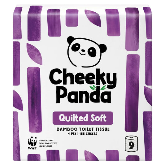 Cheeky Panda Quilted Soft Bamboo Toilet Paper 9 per pack