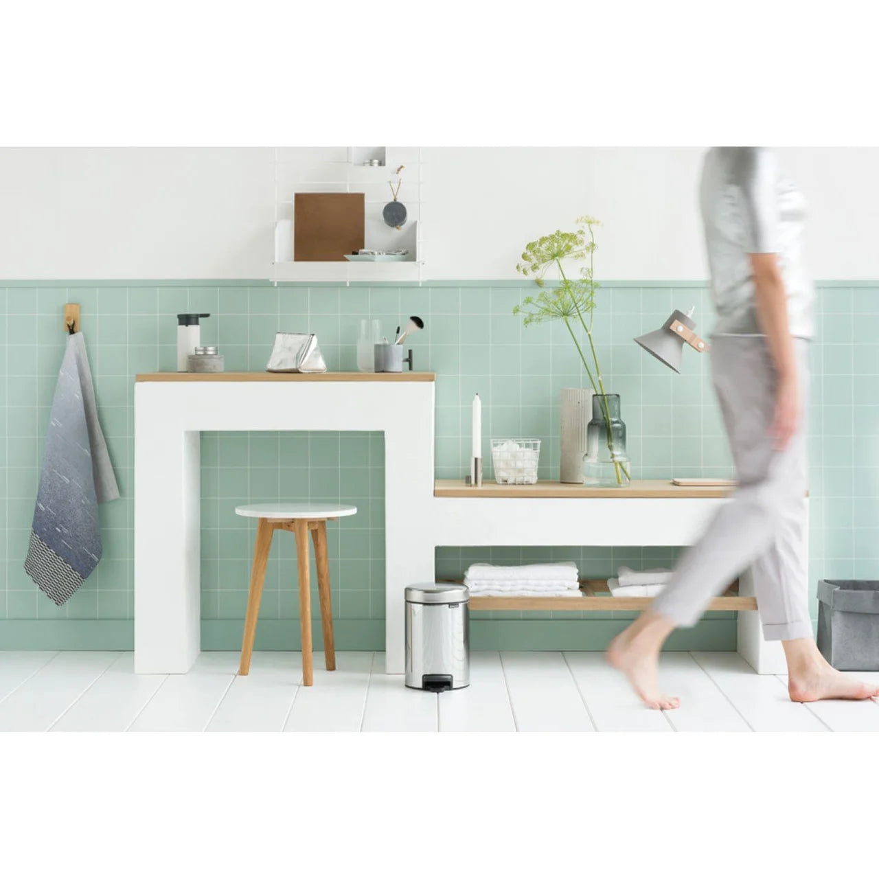 Brabantia Pedal Bin, Brilliant Steel 3L