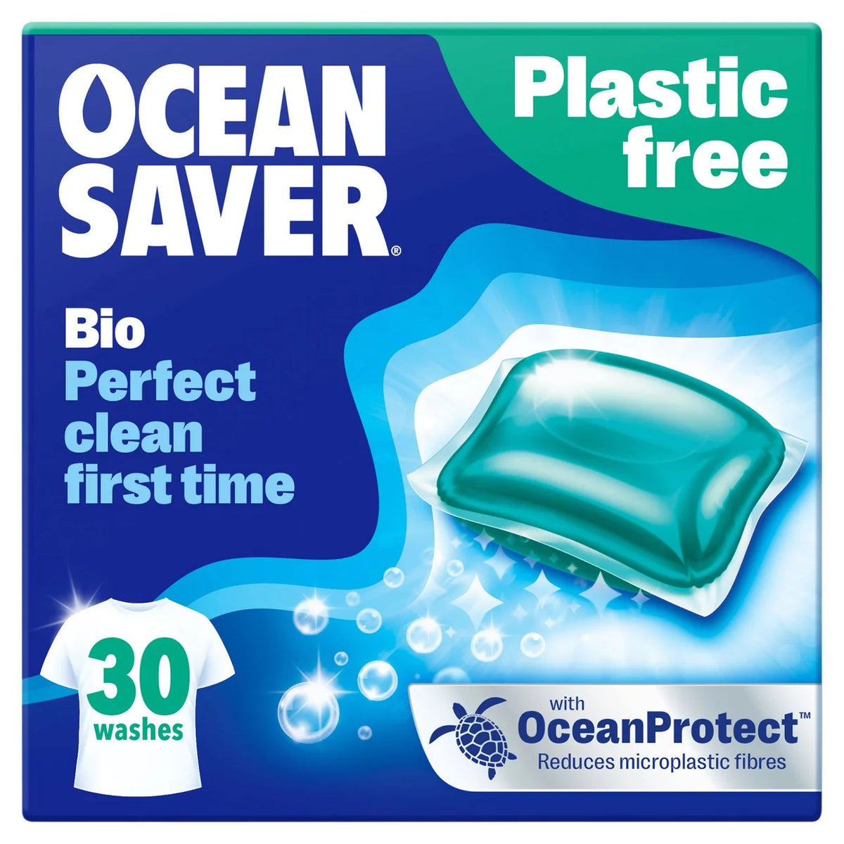 OceanSaver Plastic Free 30 Bio Washing Capsules