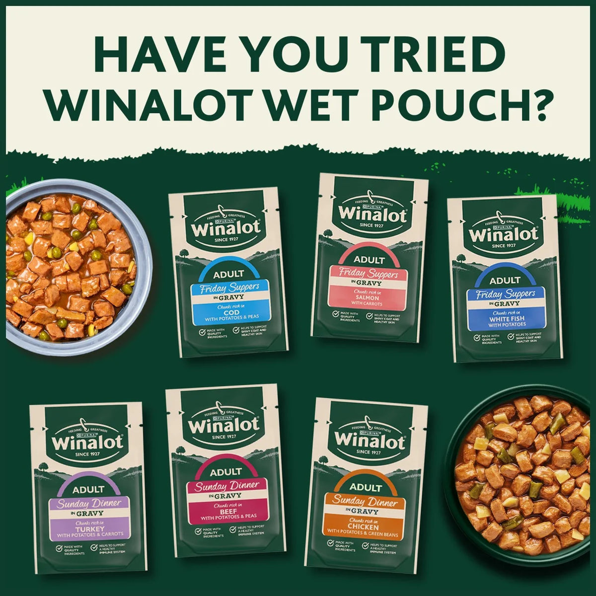 Winalot Classics Mixed in Jelly Chicken Wet Dog Food 12 x 400g