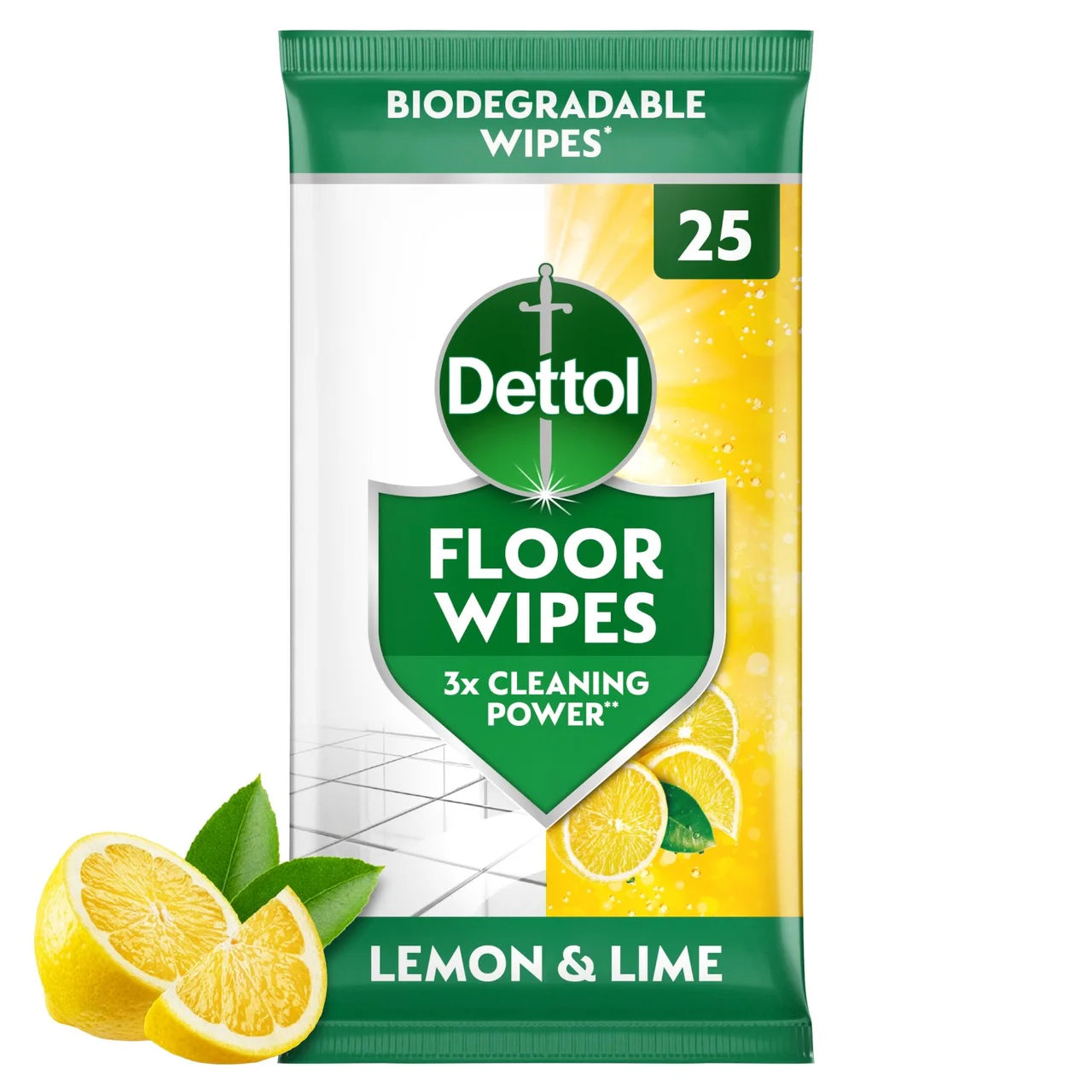 Dettol Antibacterial Extra Large Floor Wipes 25 per pack