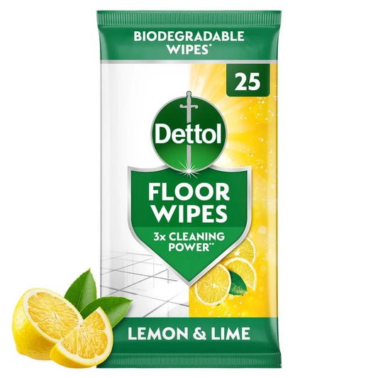 Dettol Antibacterial Extra Large Floor Wipes 25 per pack