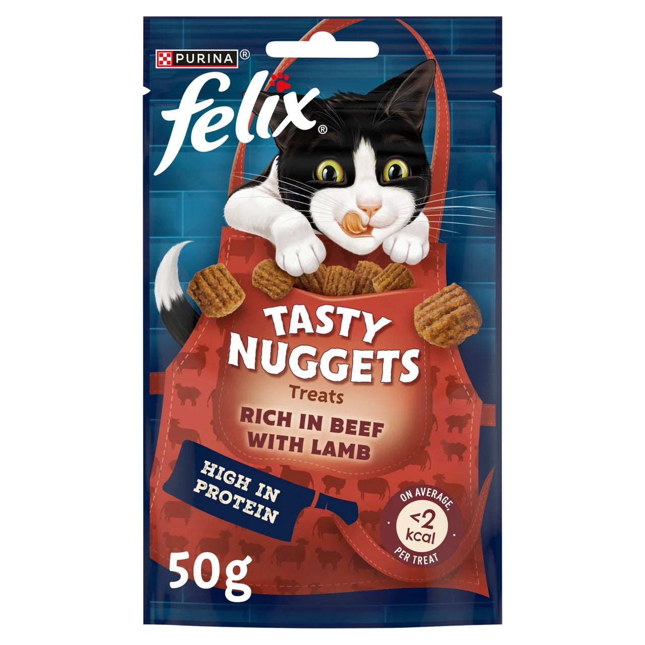 Felix Tasty Nuggets Beef & Lamb Cat Treats 50g