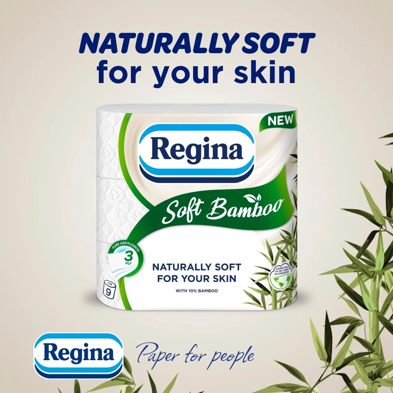 Regina Soft Bamboo Toilet Roll 9 Roll