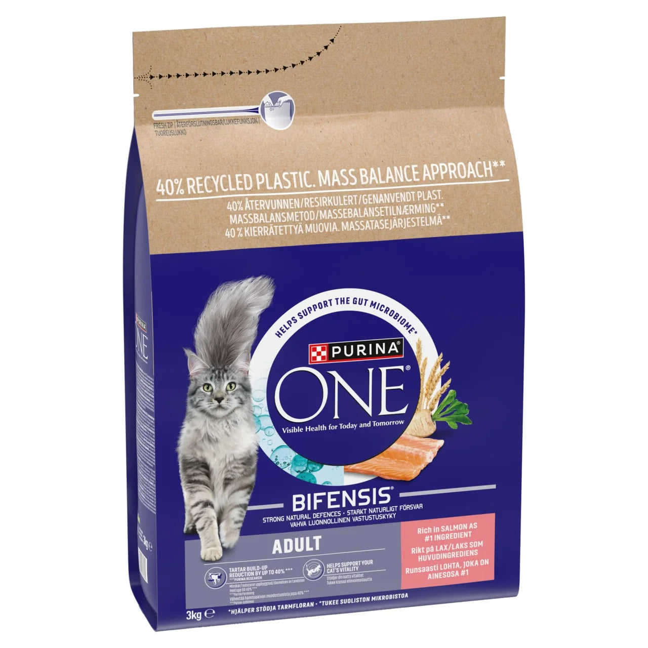 Purina One Salmon Dry Cat Food 3kg