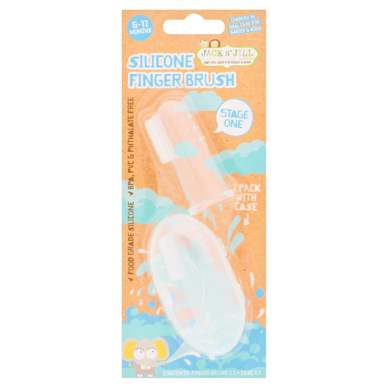Jack N' Jill Silicone Finger Brush 2 per pack