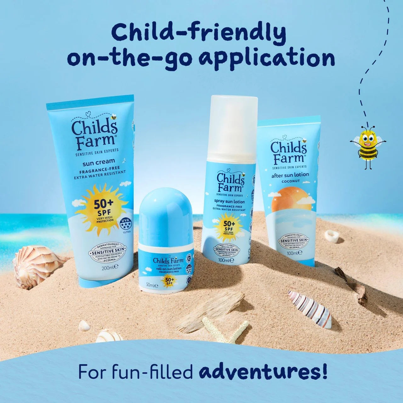 Childs Farm 50+ SPF Roll-On Sun Lotion 50ml