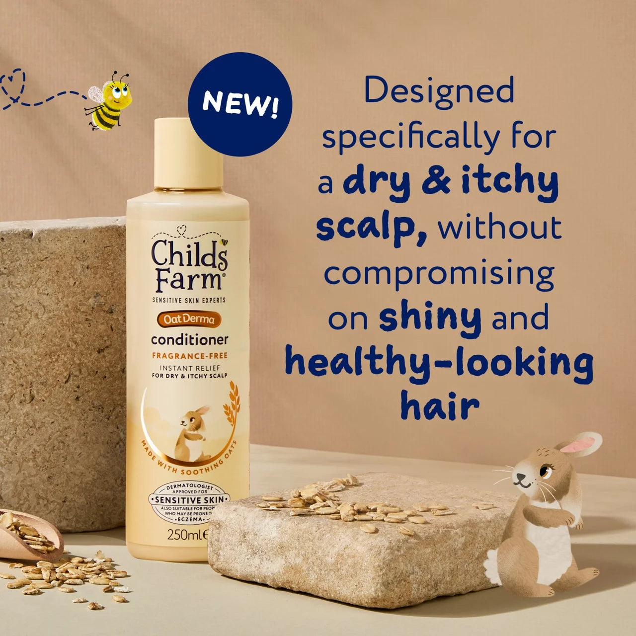 Childs Farm OatDerma Conditioner Fragrance-Free 250ml