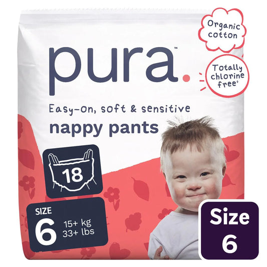 Pura Nappy Pants Size 6 , 18 per pack