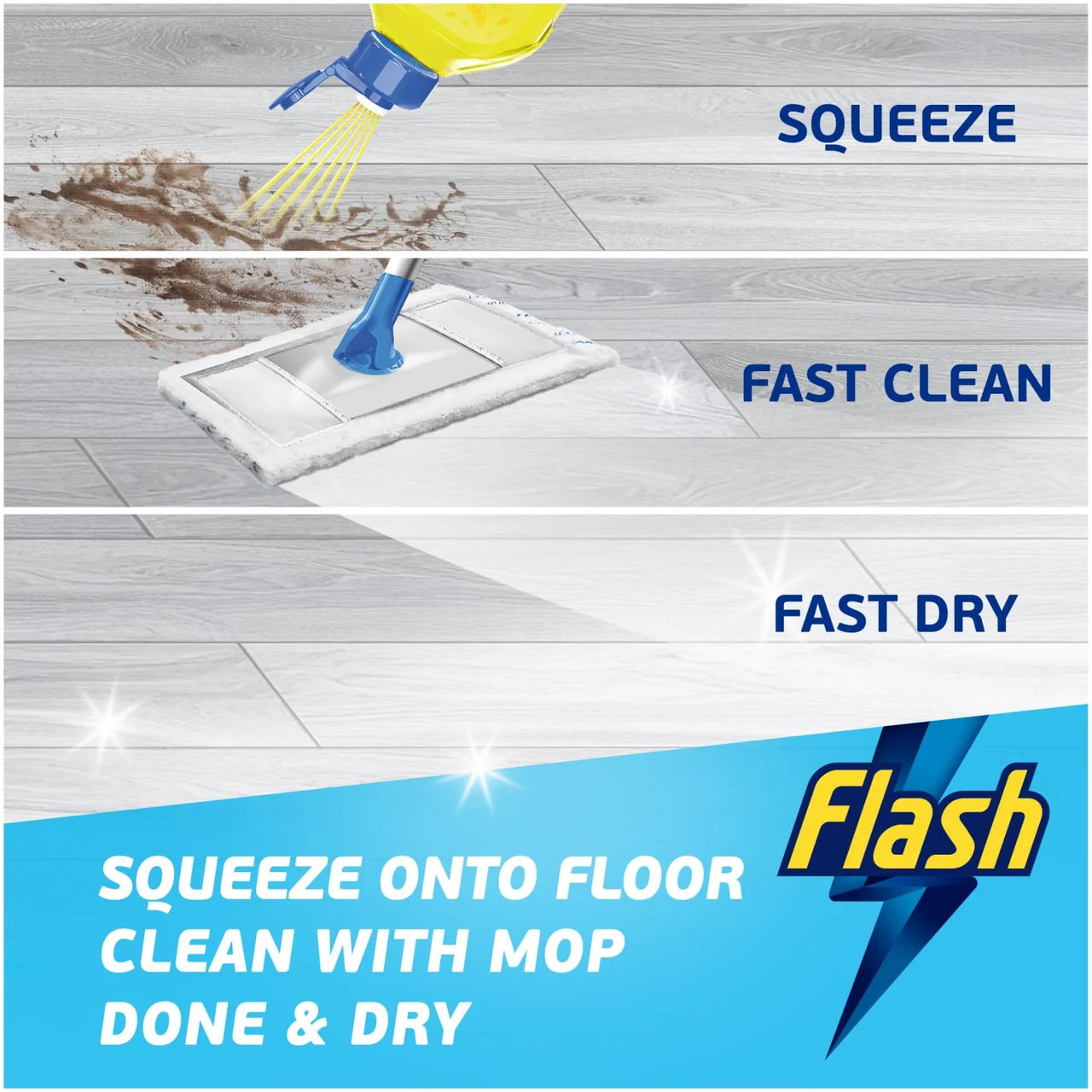 Flash Direct to Floor Cleaner Lemon 800ml