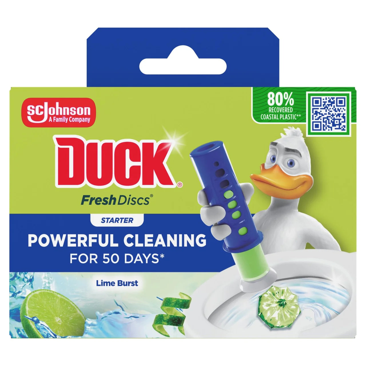 Duck Toilet Fresh Discs Holder Lime 36ml
