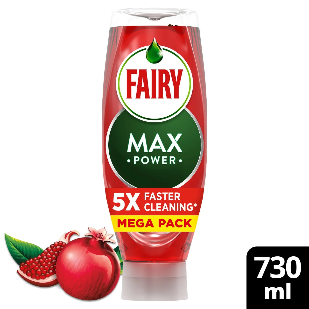 Fairy Max Power Washing Up Liquid Pomegranate 730ml