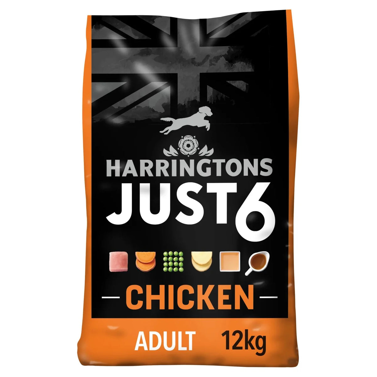 Harringtons Dog Just 6 Dry Chicken 12kg