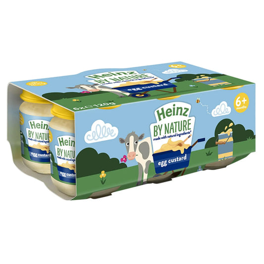 Heinz Egg Custard Jars Baby Food 6+ Months 6 x 120g