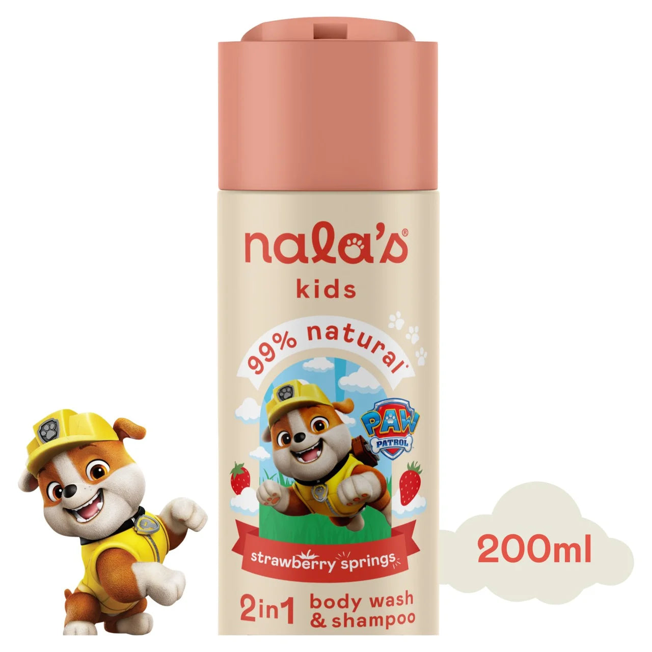 Nala's Kids 2in1 Wash & Shampoo Strawberry Springs 200ml