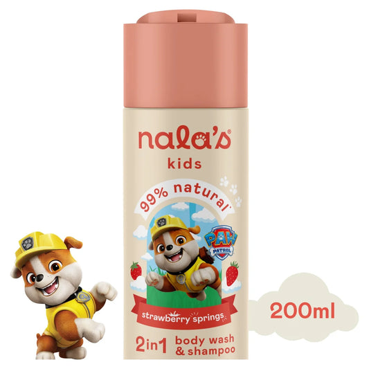 Nala's Kids 2in1 Wash & Shampoo Strawberry Springs 200ml