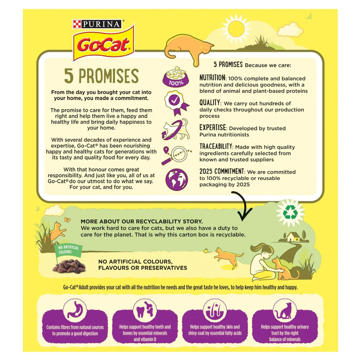 Go-Cat Chicken and Duck Dry Cat Food 320g
