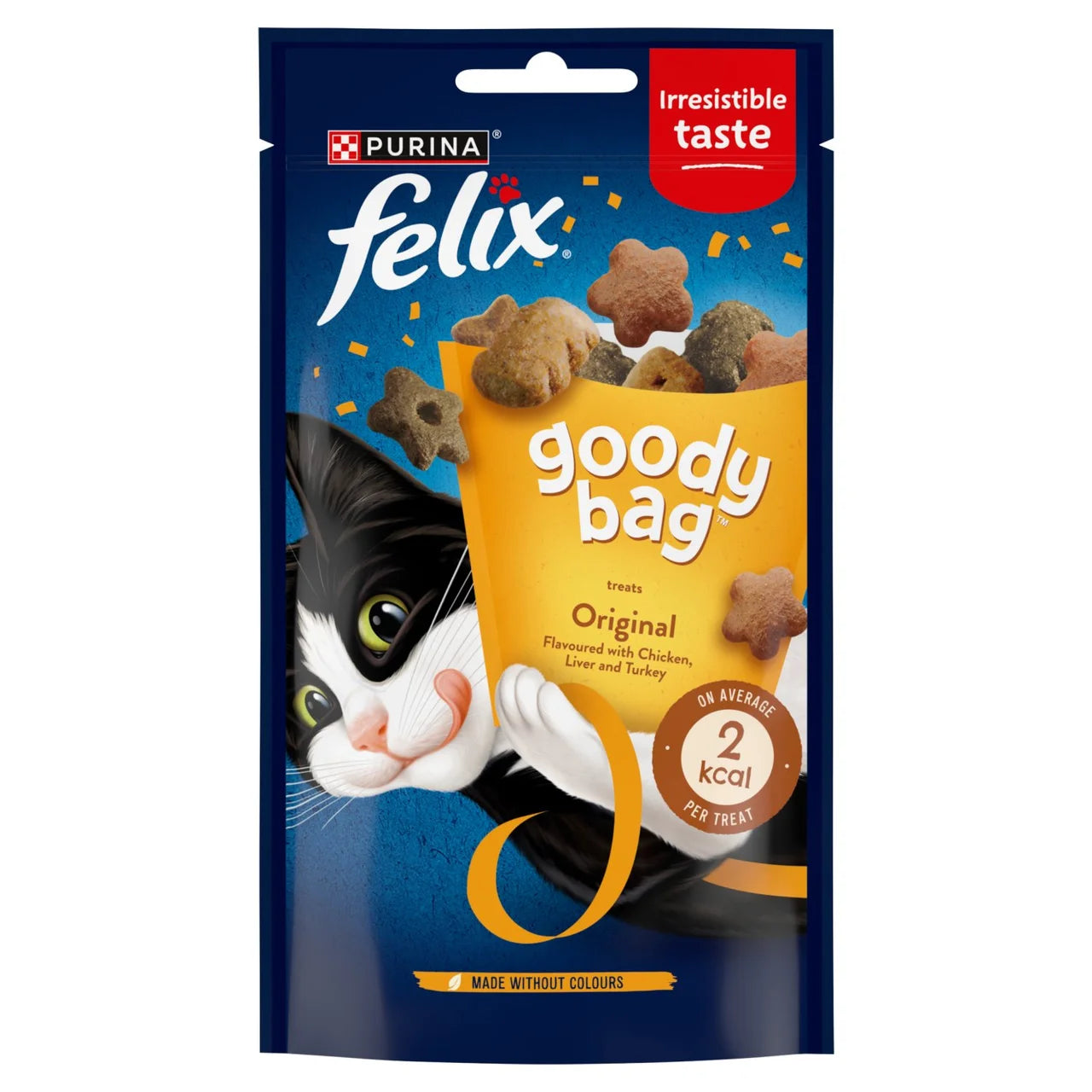 Felix Goody Bag Original Chicken Liver & Turkey Cat Treats 60g