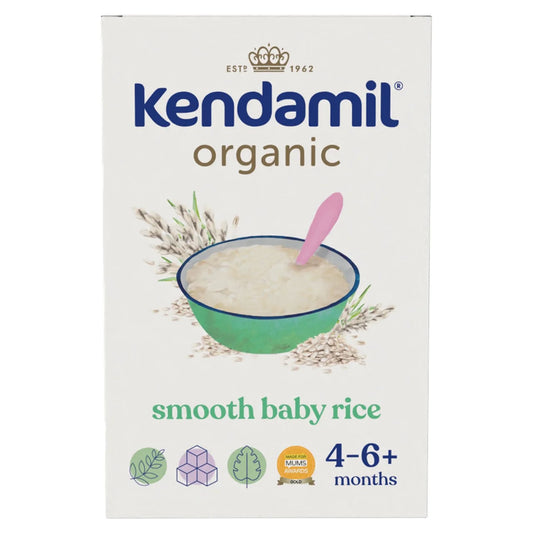 Kendamil Organic Smooth Baby Rice Baby Food 4+ Months 120g
