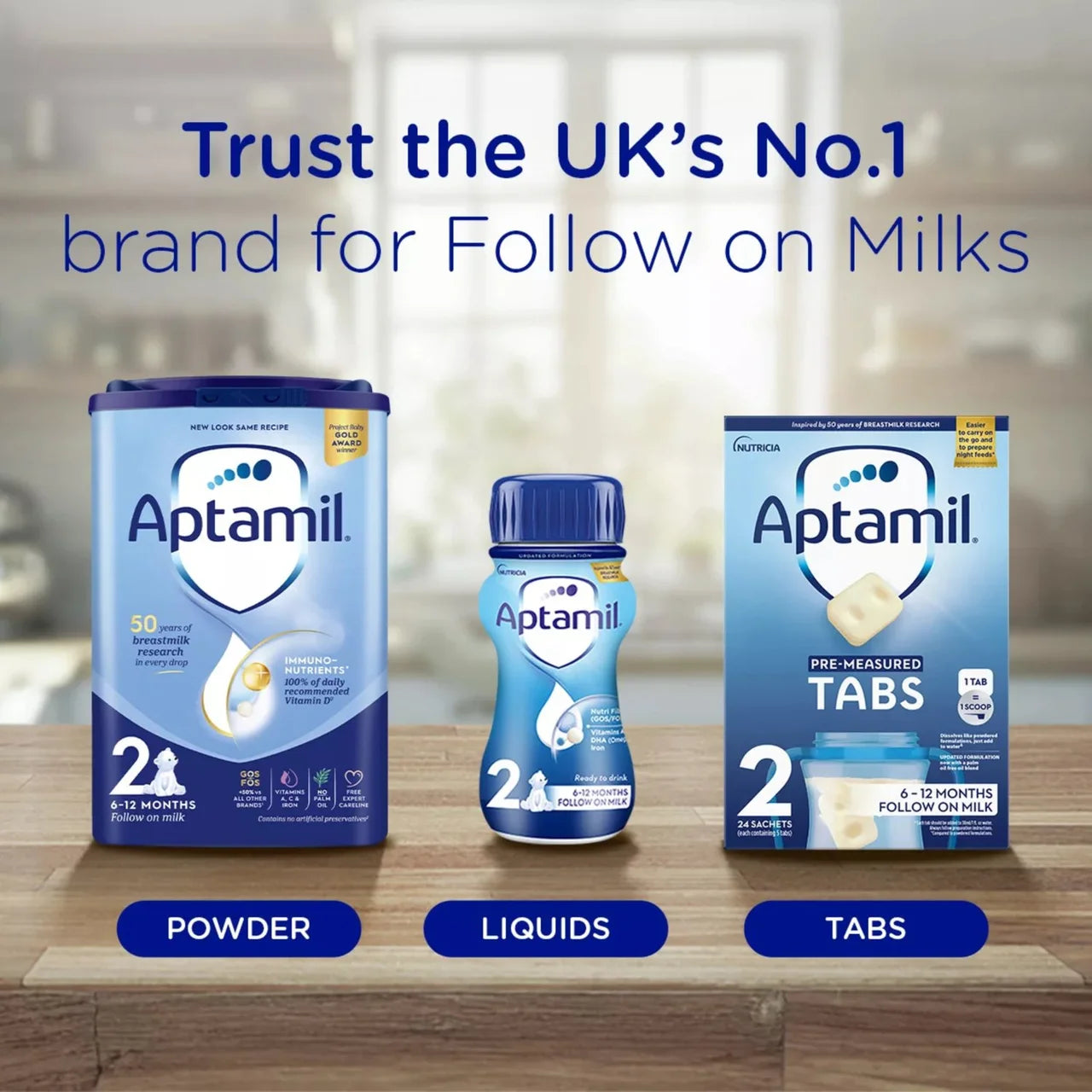 Aptamil 2 Follow On Baby Milk Formula Powder 6-12 Months 800g