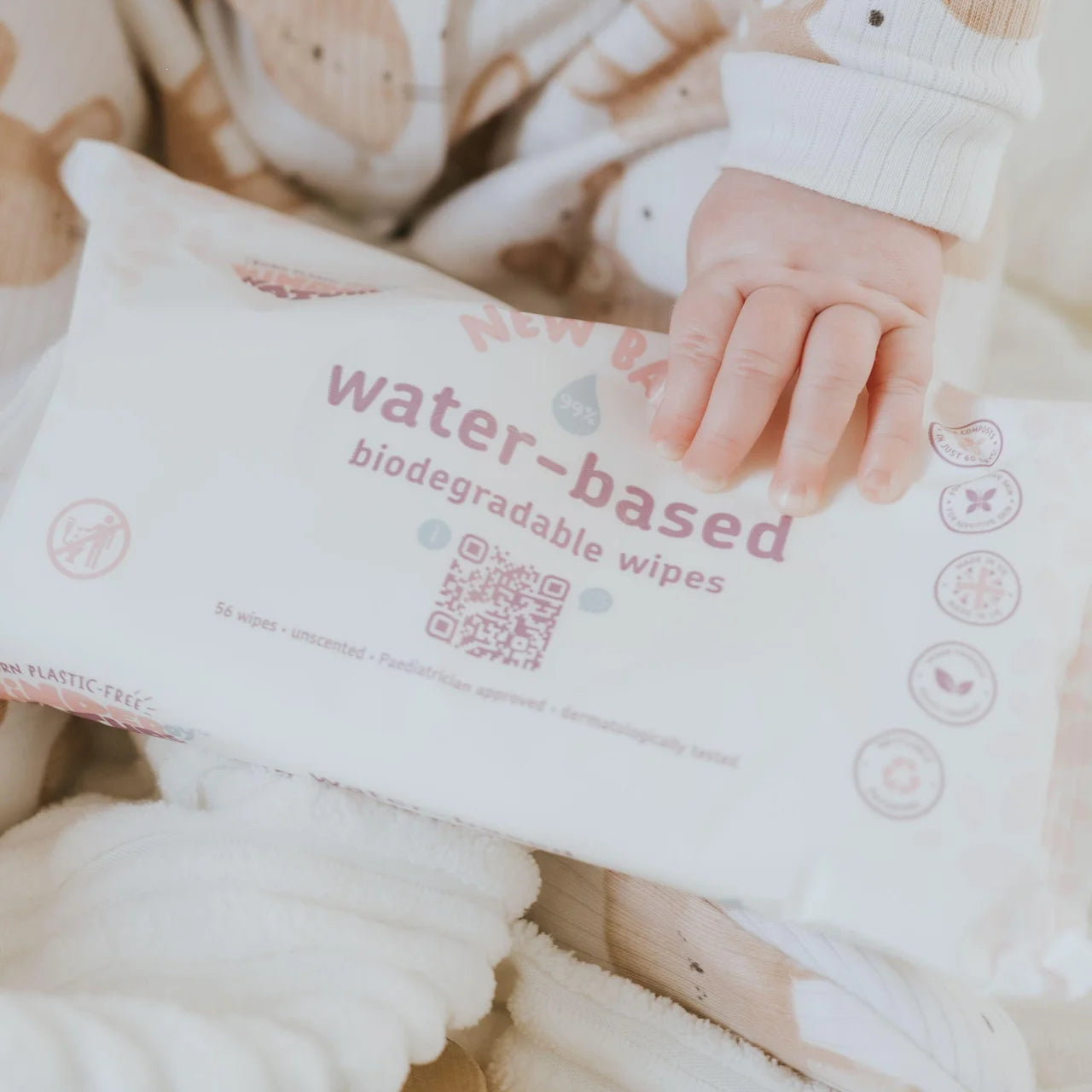 Kinder by Nature Water-Based Wipes 8 x 56 per pack