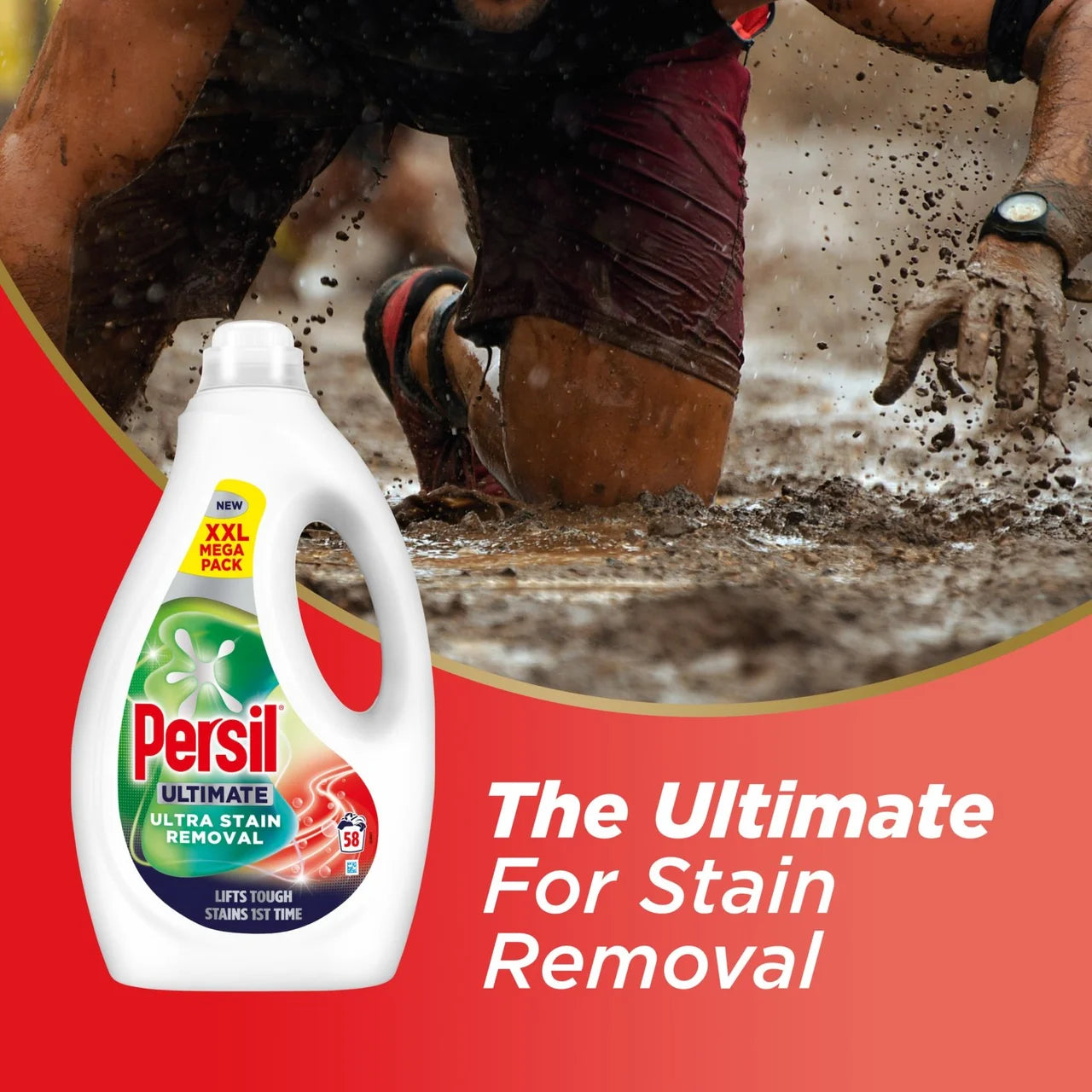 Persil Bio Ultimate Extra Stain Removal Washing Liquid 58 Wash 1600ml