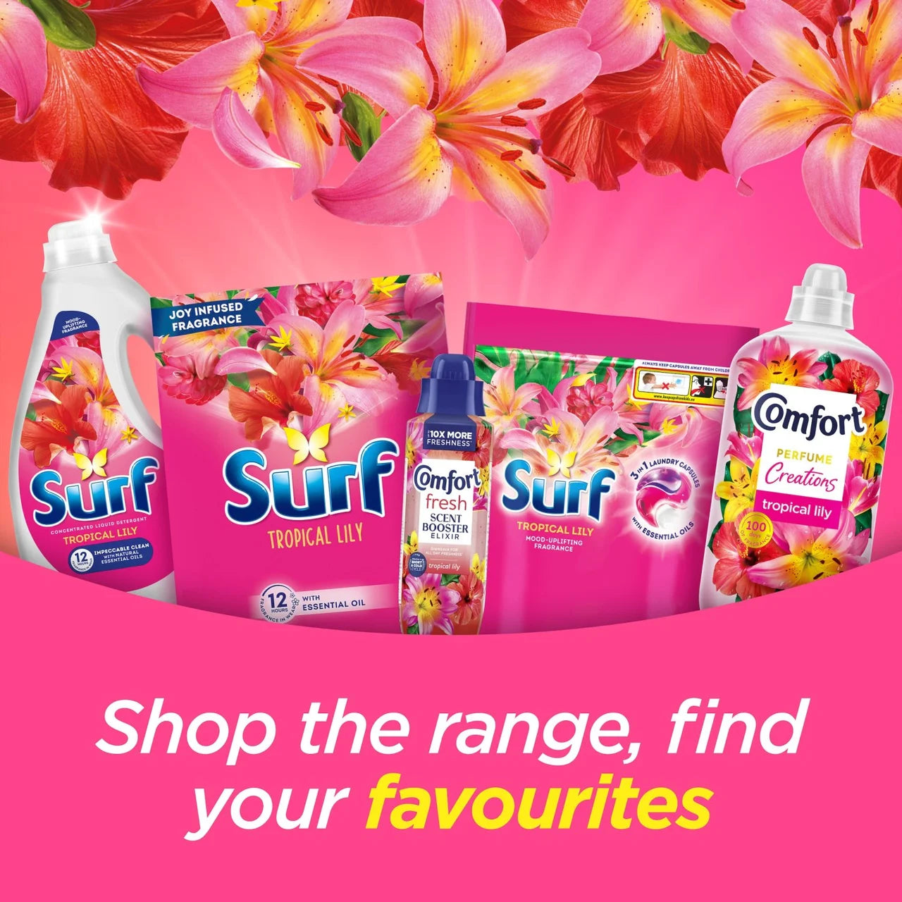 Surf Washing Powder Tropical Lily 75 Washes 4kg