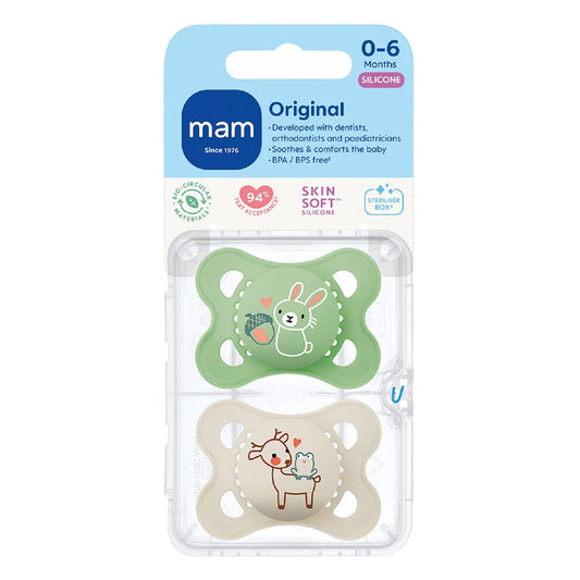 MAM Original 0-6m Soother 2 per pack