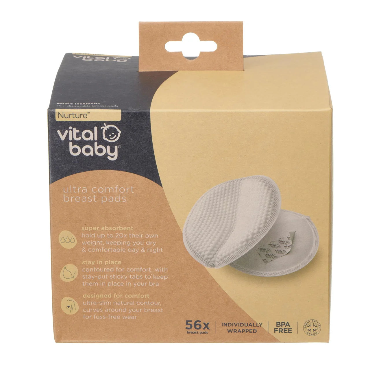 Vital Baby Ultra Comfort Breast Pads 56 per pack