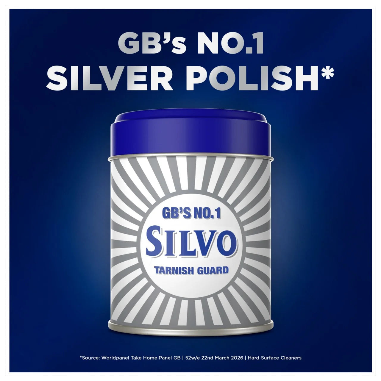 Silvo Metal Polish & Cleaner Wadding 150ml