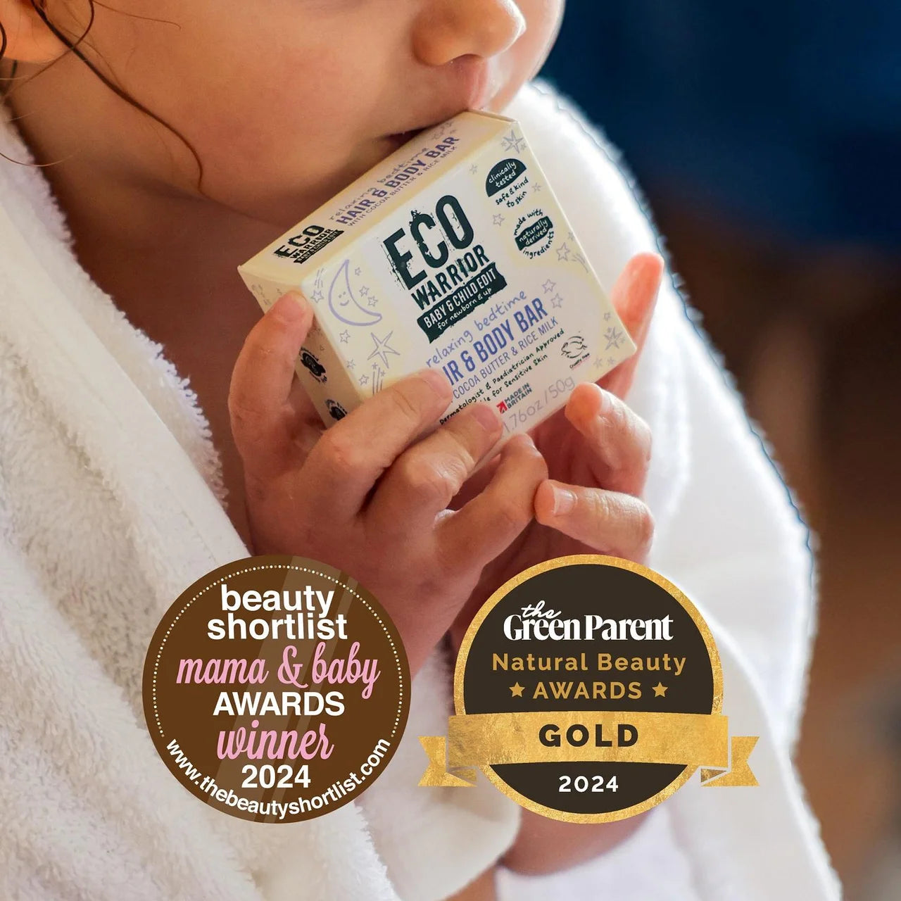 Eco Warrior Baby & Child Relaxing Bedtime Hair & Body Soap Bar 50g