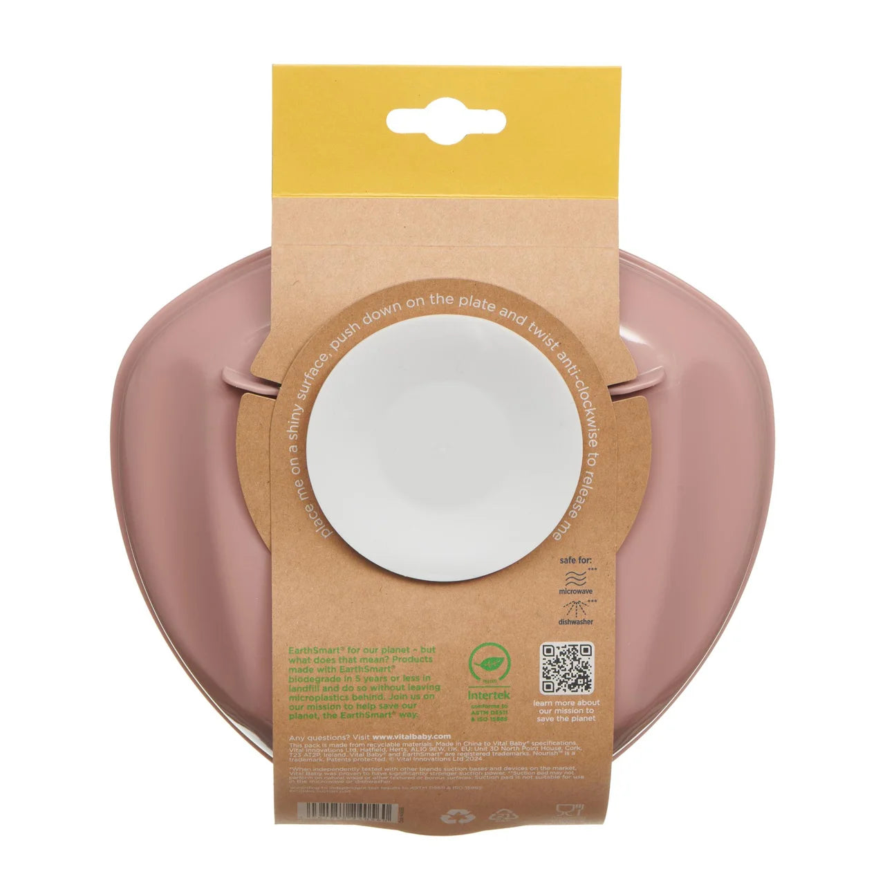Vital Baby Nourish Power Suction Plate - natural berry
