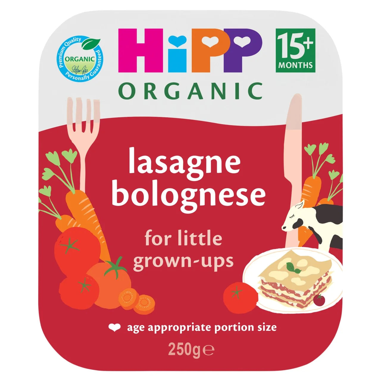 HiPP Organic Lasagne Bolognese Toddler Tray Meal 15+ Months 250g
