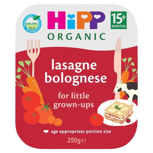 HiPP Organic Lasagne Bolognese Toddler Tray Meal 15+ Months 250g