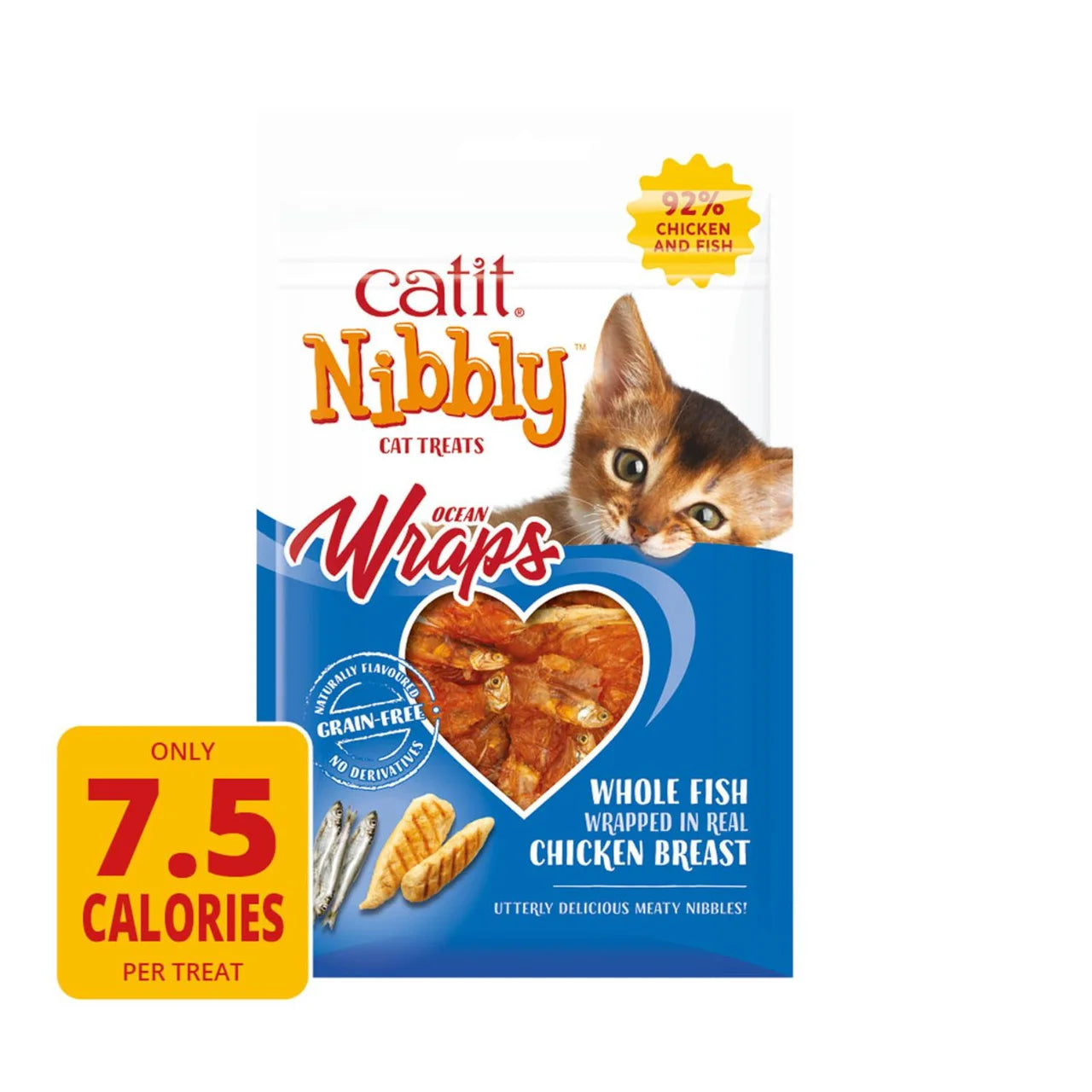 Catit Nibbly Wraps Chicken & Fish Cat Treat 30g