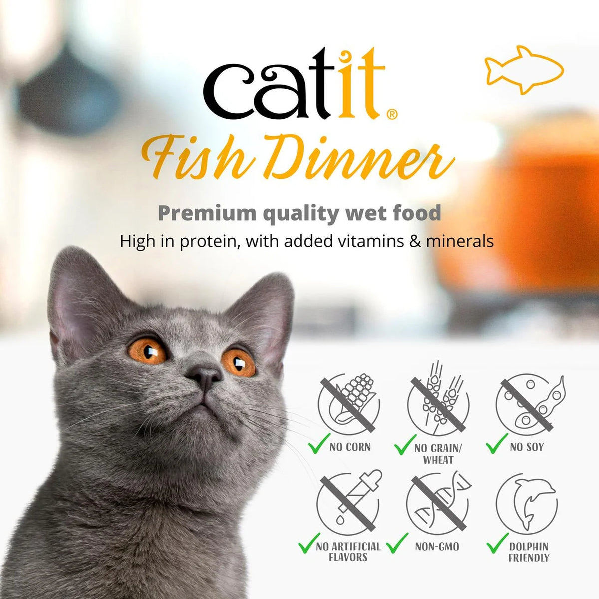 Catit Fish Dinner Variety Pack 12 x 75g