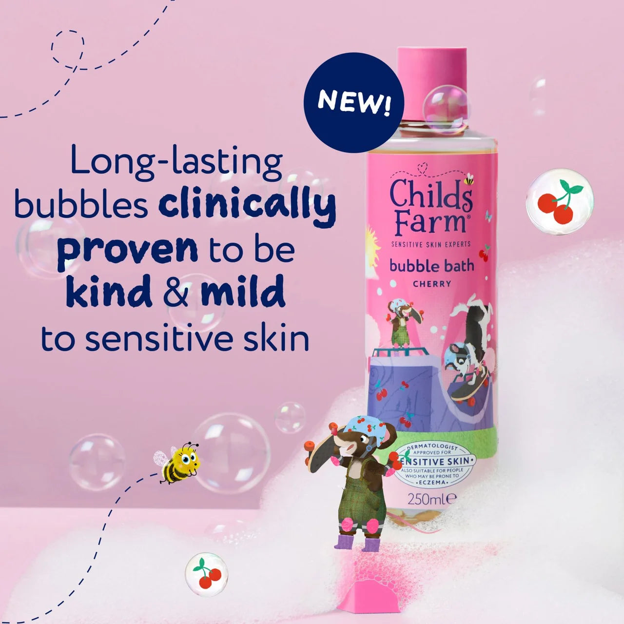 Childs Farm Bubble Bath, Cherry 250ml