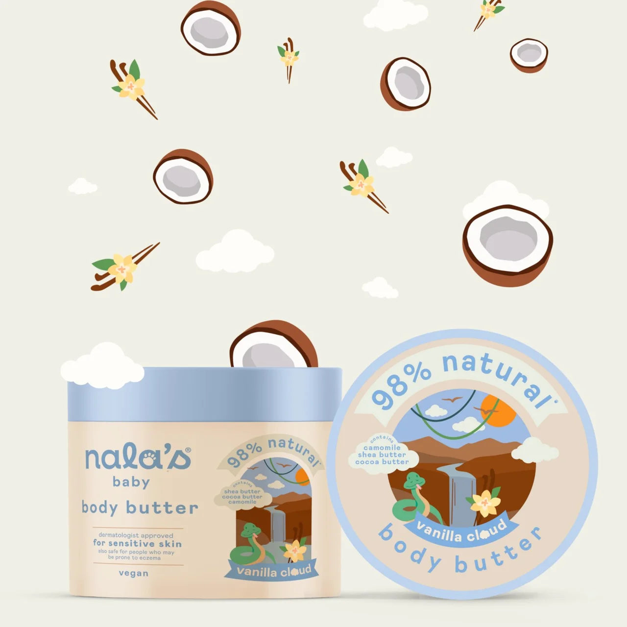 Nala's Baby Body Butter Vanilla Cloud 500ml
