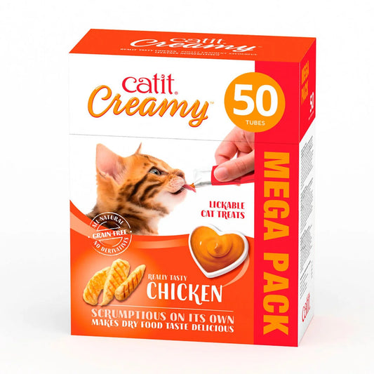 Catit Creamy Chicken Mega Pack 50 x 10g