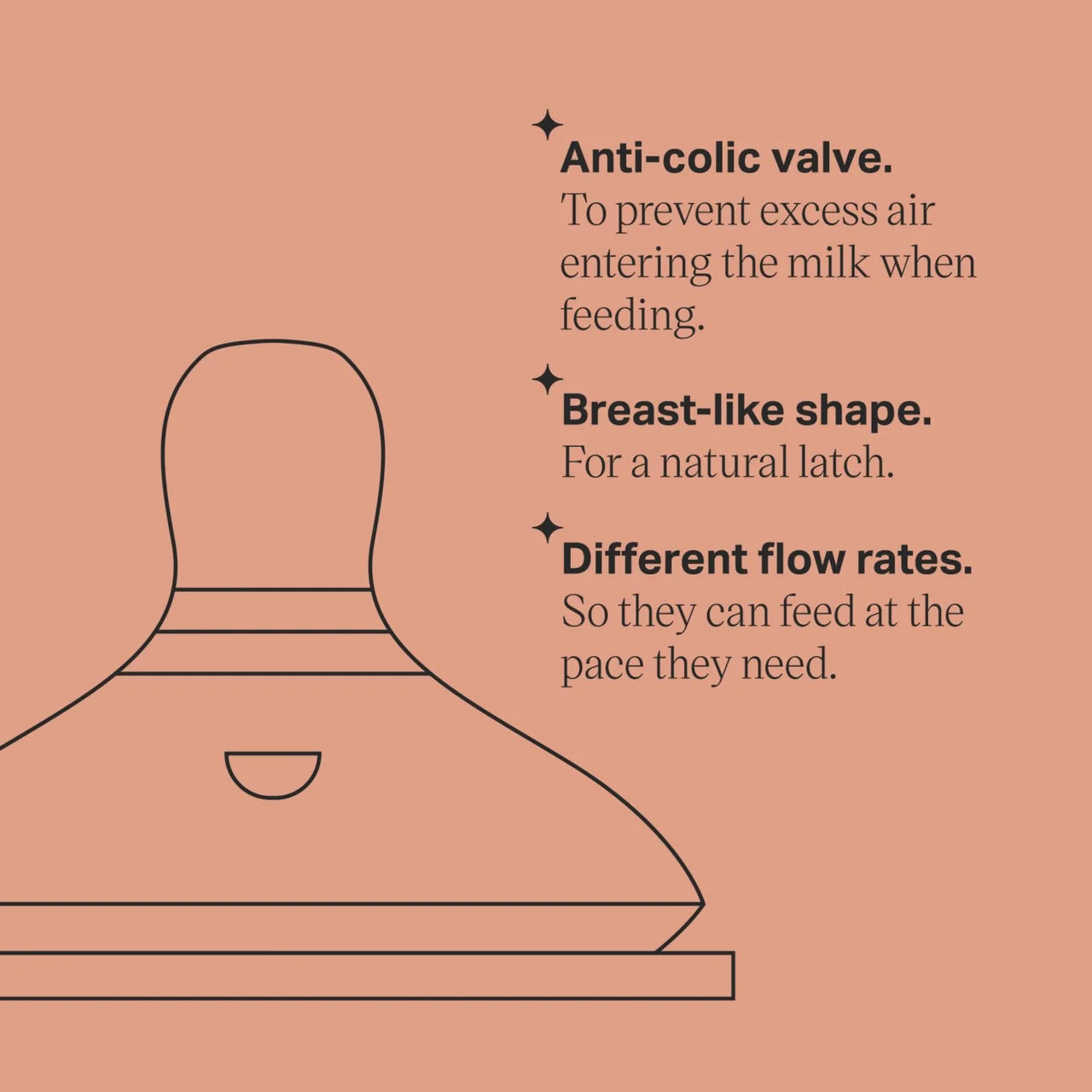 Tommee Tippee Natural Start Medium Flow Teats 2 per pack
